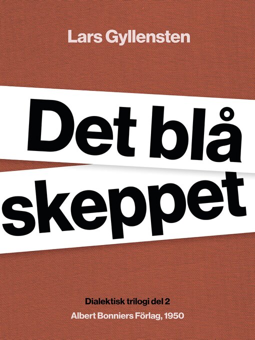 Title details for Det blå skeppet by Lars Gyllensten - Available